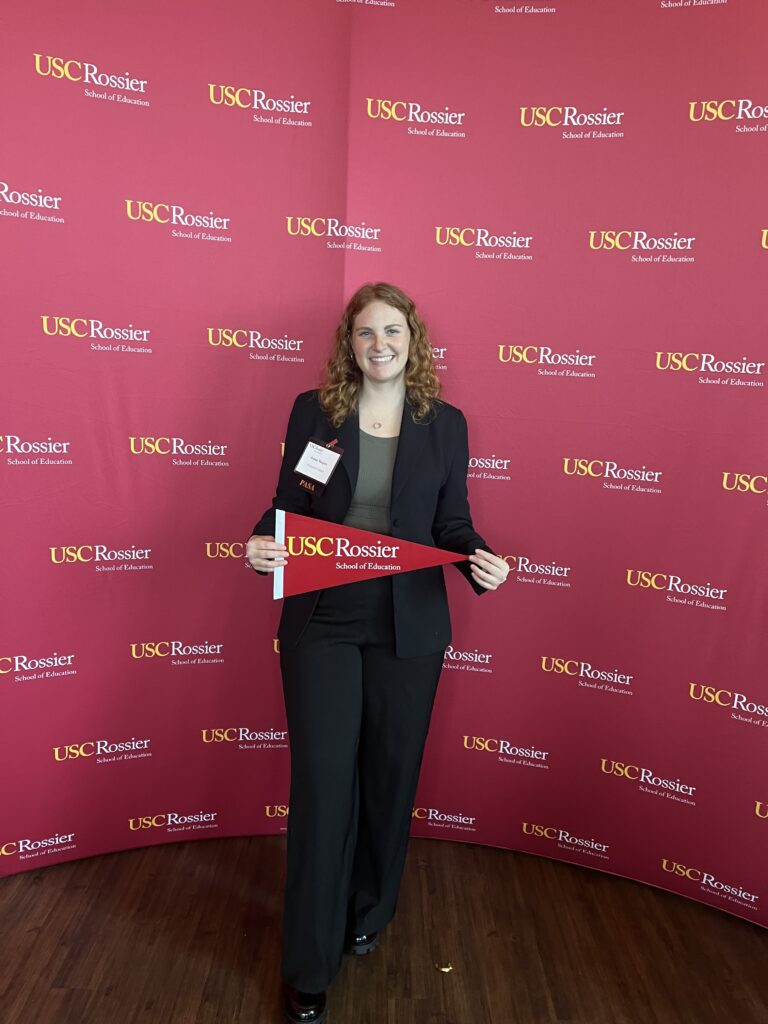 Jenna Majors Accepted to USC Rossier School of Education Graduate Program for the Fall of 2024